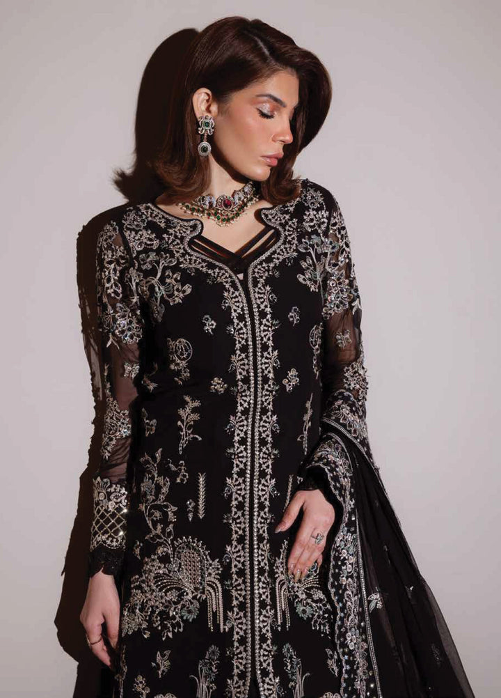 Elaya Luxury by Nureh Unstitched Chiffon Embroidered 3 Piece Suit NU26EL NEL-89 - Festive  Collection