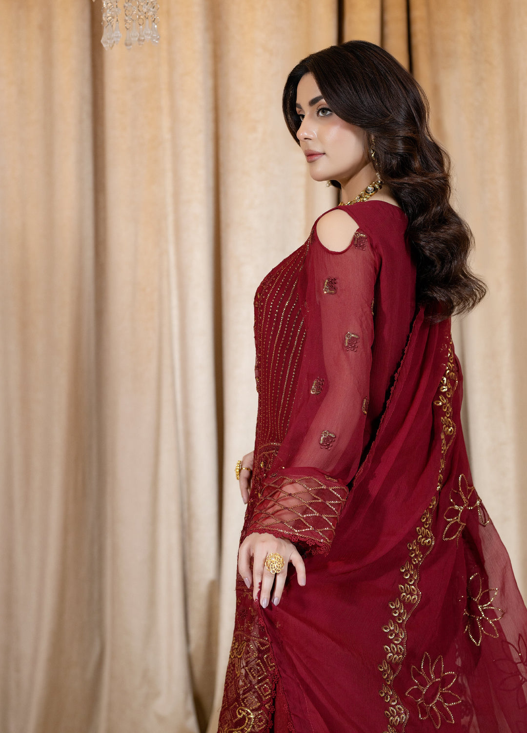 Daastan Raum by Sarb Unstitched Embroidered Chiffon 3 Piece Suit RS26UCD DCL-05 - Festive Collection
