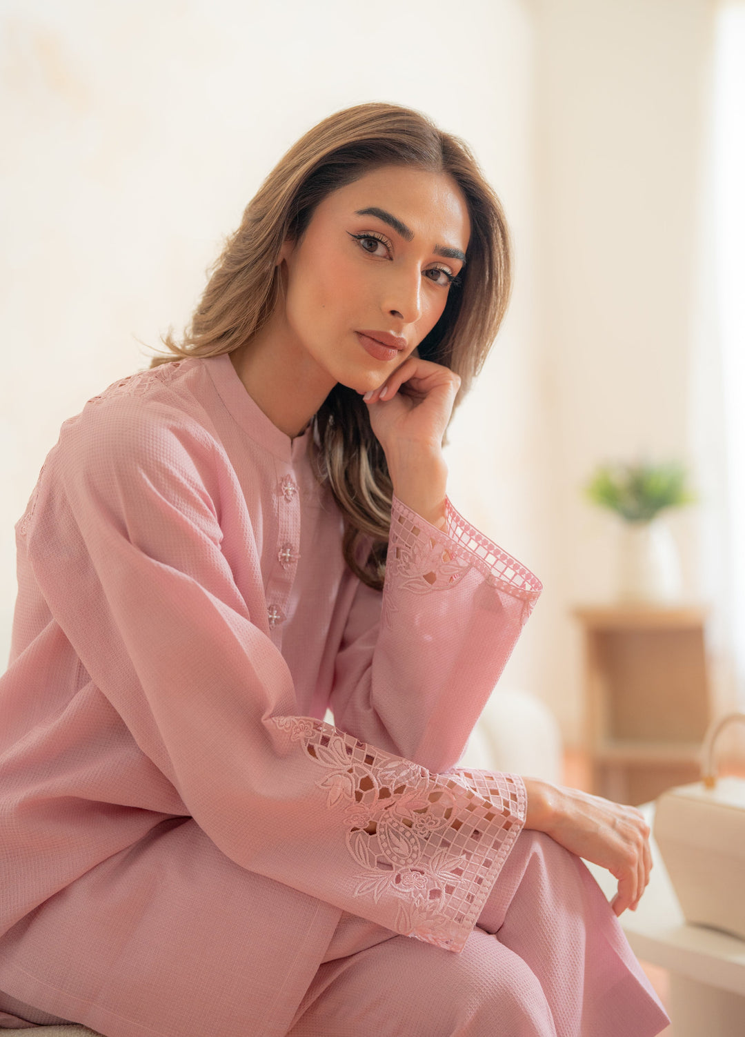 Pret Essentials by Sahar Pret Embroidered Dobby Jacquard 2 Piece SSED-ZH-V2-07 - Winter Collection