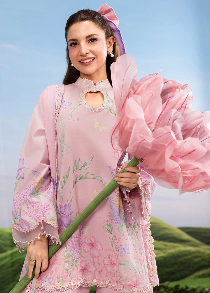 M Basics by Maria B Unstitched Embroidered Lawn 3 Piece Suit MB26SSEL MB-CUSV14-10B - Eid Collection