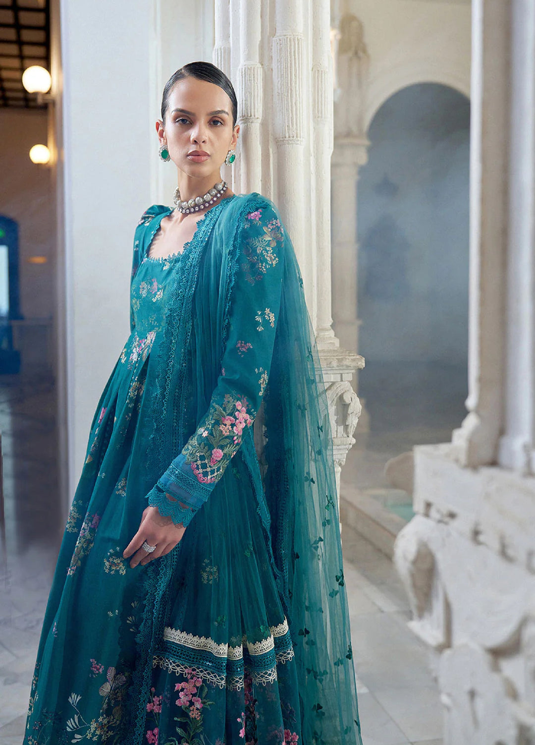 Sobia Nazir Unstitched Embroidered Luxury Lawn 3 Piece Suit SN26ULE D-10 B - Eid Collection