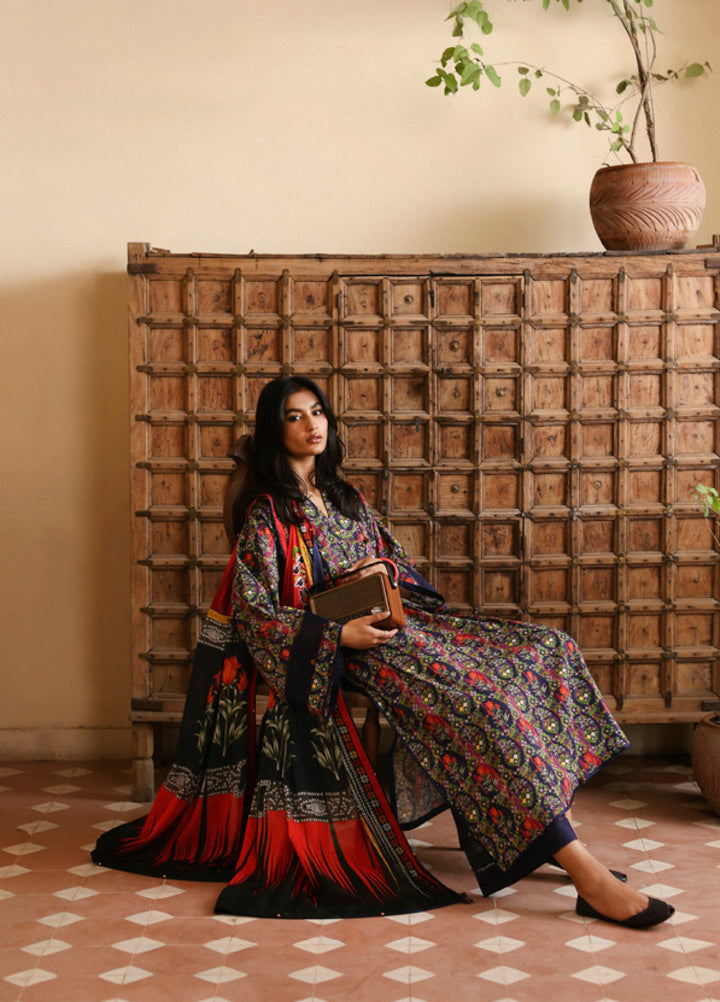 Amaya by Zaha Unstitched Printed Lawn 3 Piece Suit ZK26UAL Veda APL26-08 - Casual Collection