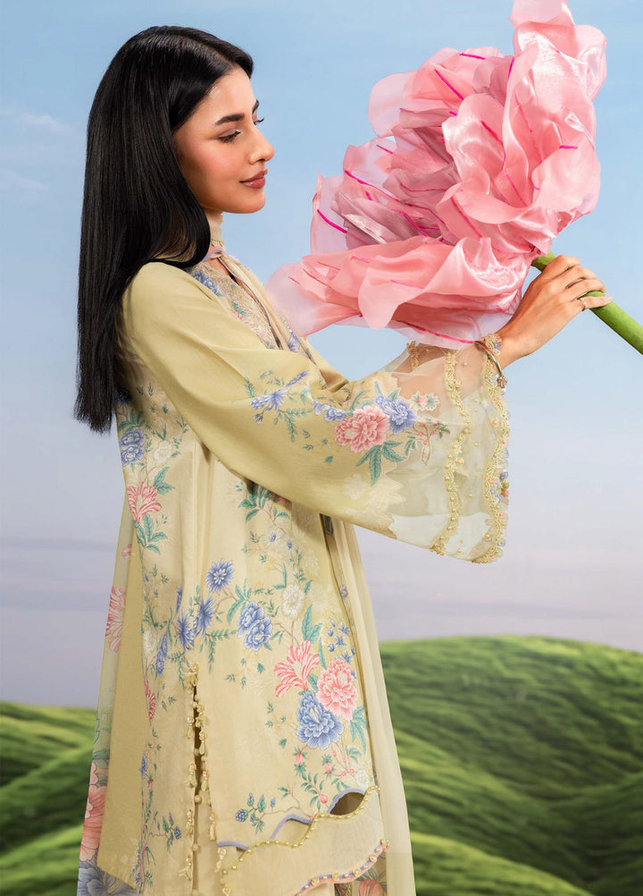 M Basics by Maria B Unstitched Embroidered Lawn 3 Piece Suit MB26SSEL MB-CUSV14-11A - Eid Collection