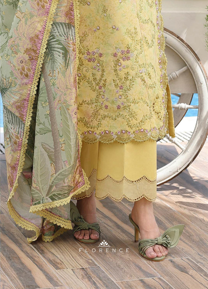 Florence by Rang Rasiya Unstitched Embroidered Lawn 3 Piece Suit RR26ULF Yumna - Festive Collection
