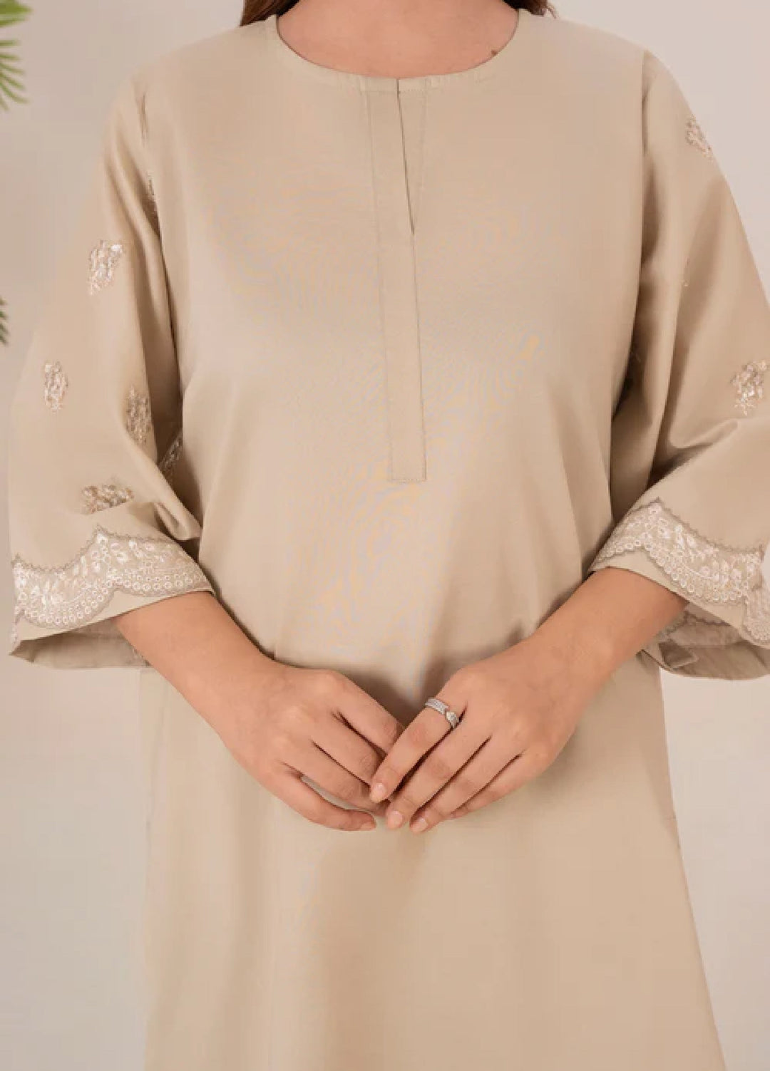 The Basic by Chandan Nagri Women Pret Co Ord Set Lawn Solids 2 Piece Aira - Summer Collection