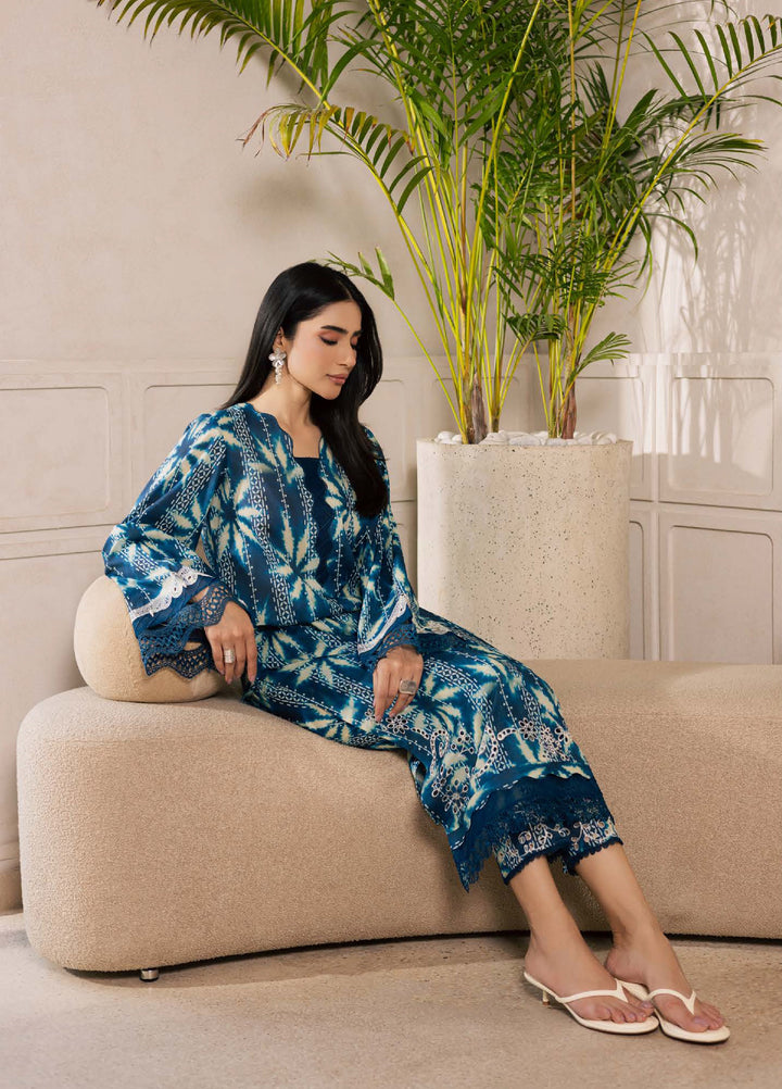 Ballerina by Nureh Unstitched Chikankari Embroidered Lawn 2 Piece Suit NU26UBCL NU2-207 - Summer Collection
