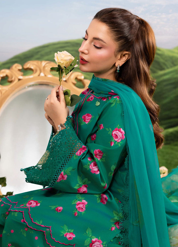 M Basics by Maria B Unstitched Embroidered Lawn 3 Piece Suit MB26SSEL MB-CUSV14-09A - Eid Collection