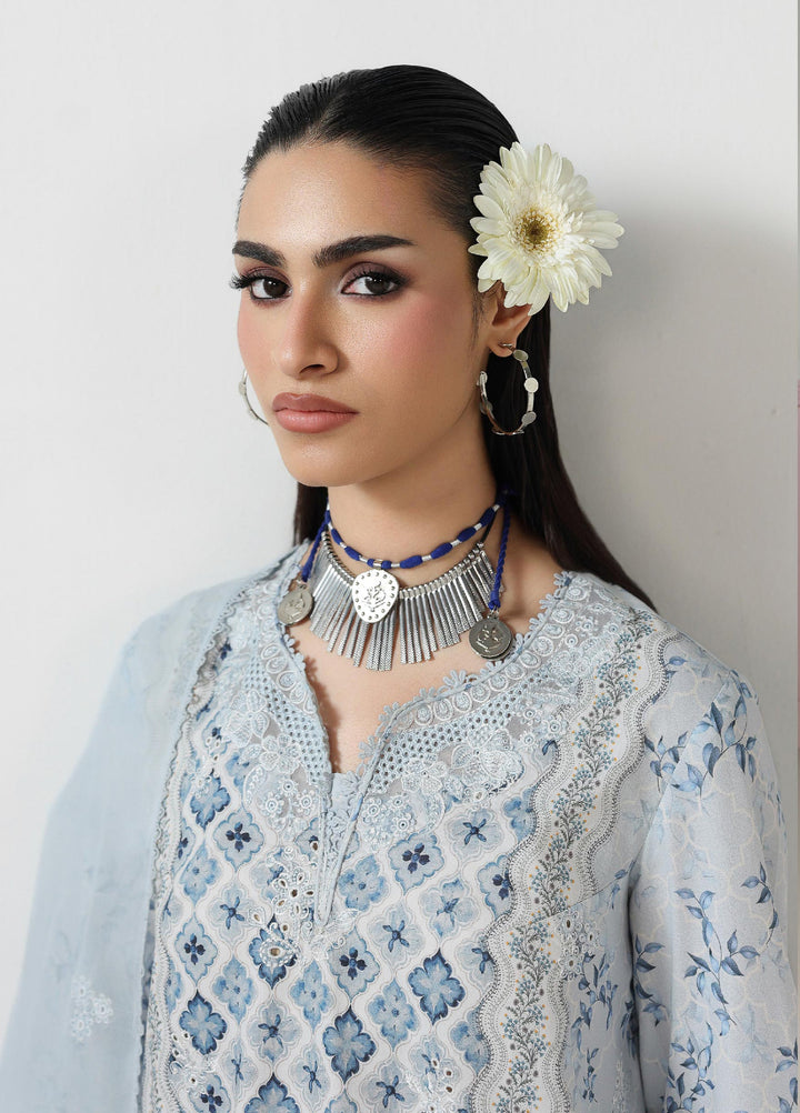 Q Prints by Qalamkar Unstitched Printed Lawn 3 Piece Suit QLK26UQL ALINE QQP-10 (B) - Summer Collection