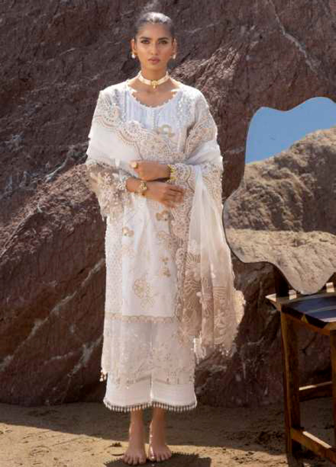 Mahiymaan by Al Zohaib Unstitched Embroidered Luxury Lawn 3 Piece Suit AZ26UM D-1 - Festive Collection