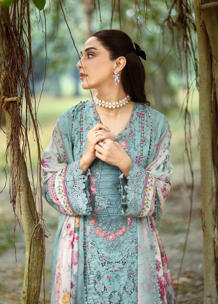 Elaf Premium Chikankari Unstitched Printed Lawn 3 Piece Suit EL26UPC ERC-2B BATIK - Summer Collection
