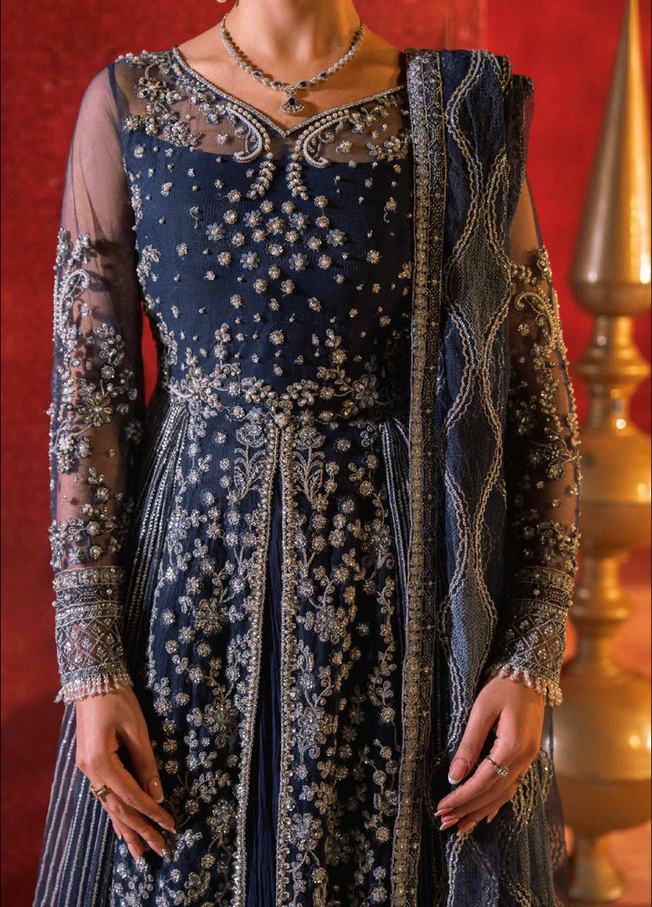 Zarmina by Zariya Unstitched Embroidered Bareeze Net 3 Piece Suit ZRY26UZ ZB50046 - Festive Collection
