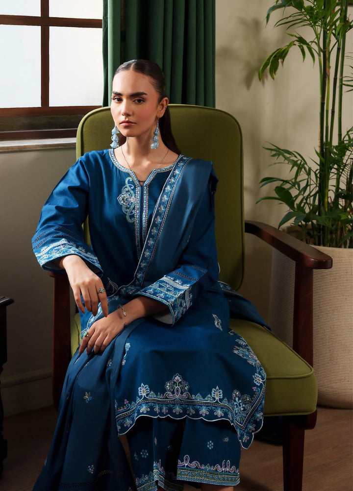 RajBari Women RTW Embroidered Lawn 3 Piece Suit RB26PLE Zareen 02 - Eid Collection