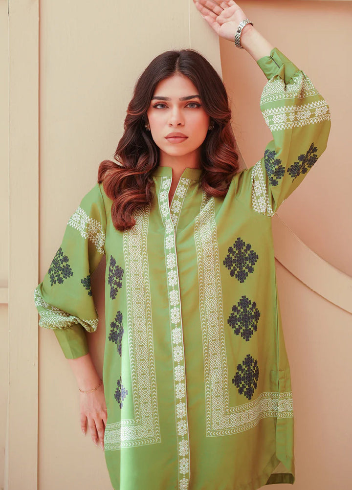 Nairah Women Pret Printed Cambric Suit NAH26PN Olive Tribal - Spring Collection