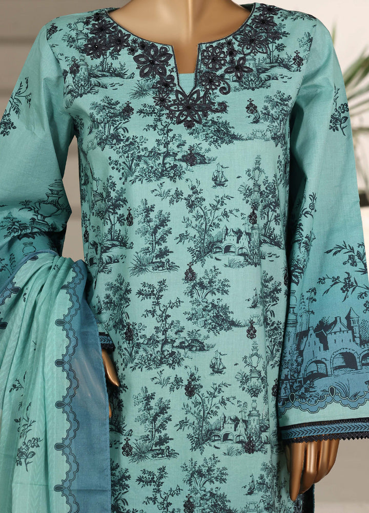 Guldozi by HZ Textiles RTW Embroidered Lawn 3 Piece Suit CPE-3P-026 - Summer Collection