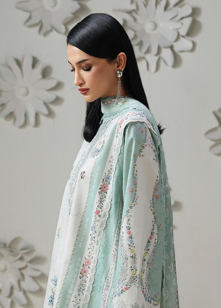 Q Prints by Qalamkar Unstitched Printed Lawn 3 Piece Suit QLK26UQL RASHA QQP-05 (B) - Summer Collection