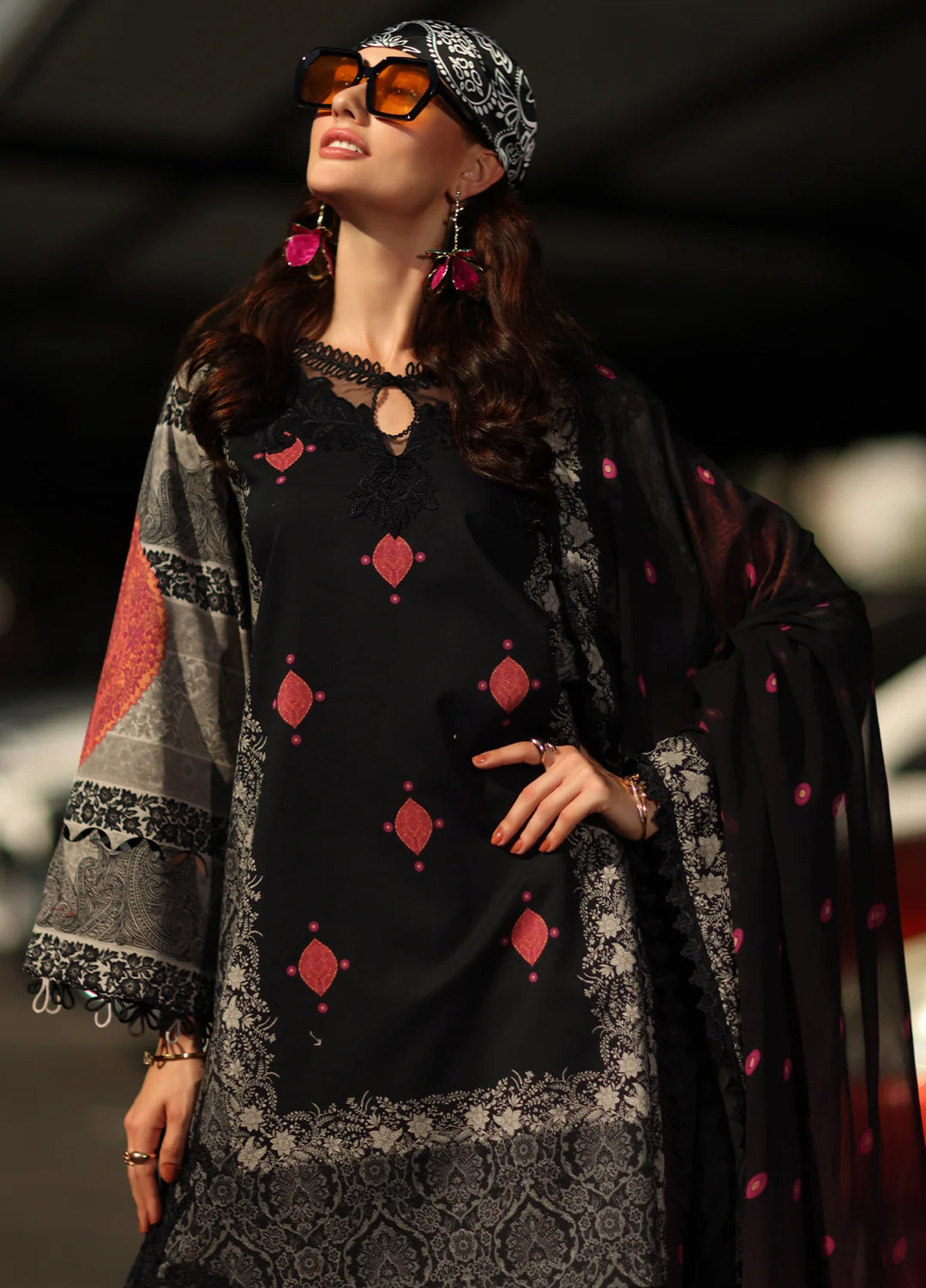 Andaaz by Charizma Unstitched Embroidered Lawn 3 Piece Suit CHR26UAL CAD6-05 - Summer Collection