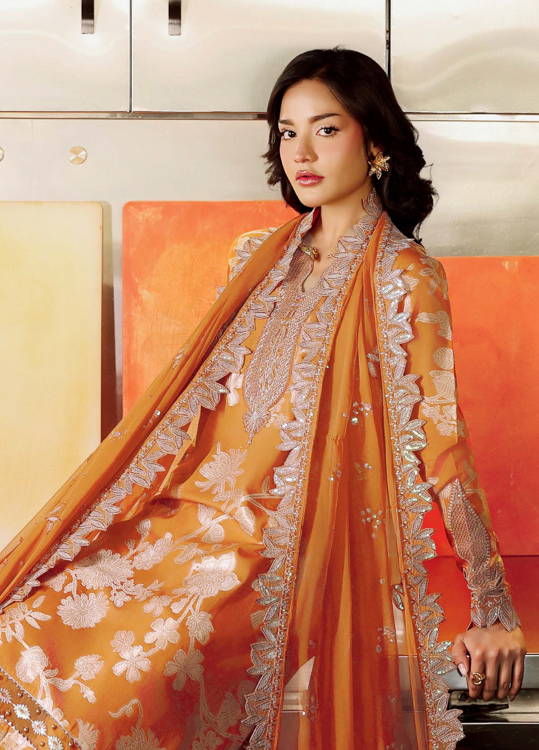 Maya by Nureh Unstitched Embroidered Jacquard 3 Piece Suit NU26UJM NJ-109 - Casual Collection