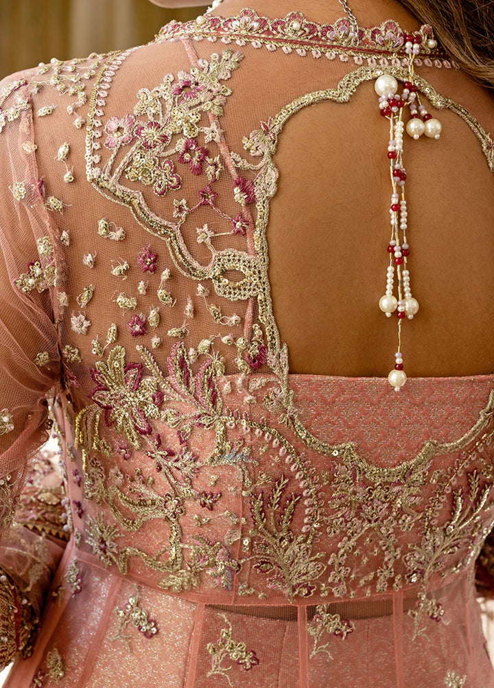 Darling by Mushq Unstitched Embroidered Net 4 Piece Suits MU25DW Naina - Wedding Collection