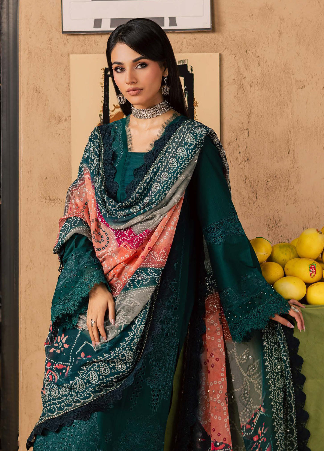 Bazar by Nureh Unstitched Embroidered Chikankari Lawn 3 Piece Suit NU26UBL NE-244 - Festive Collection