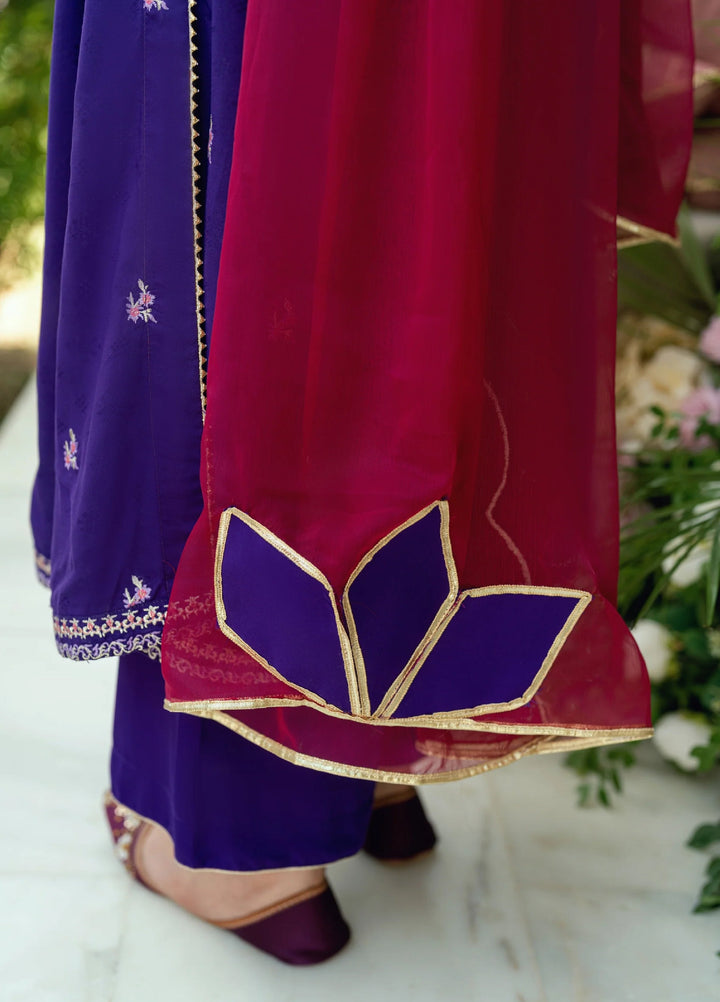 Omal by Komal Baat Paaki Women Dobby 3 Piece Pret Suit Malaika - Festive Collection