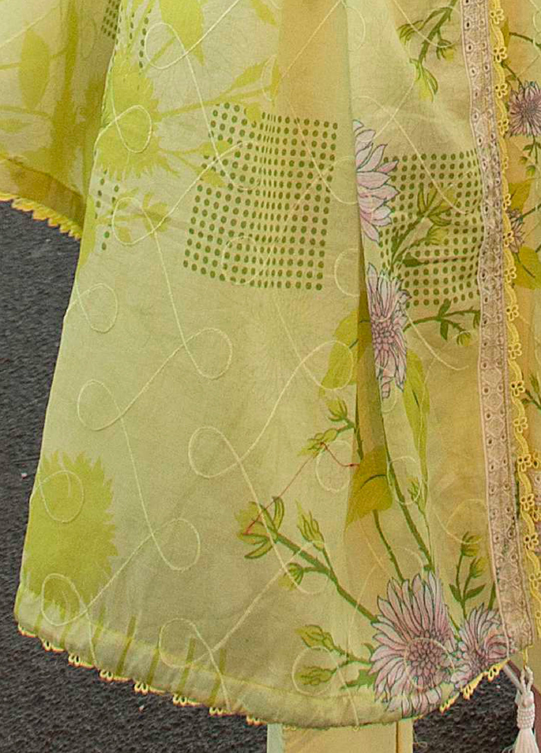 AL Zohaib Dhagakari Unstitched Embroidered Lawn 3 Piece Suit AZ26UD D-6 - Summer Collection