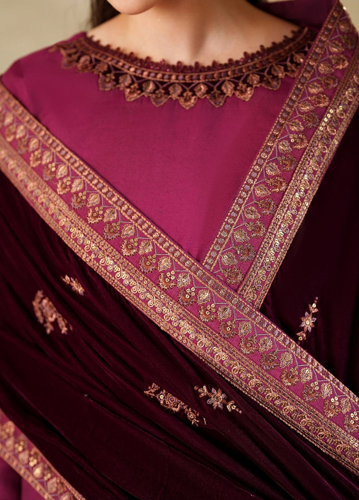 Zarif Velvet Shawls 1 Piece ZRF25VS ZRF-VS-02 - Festive Collection