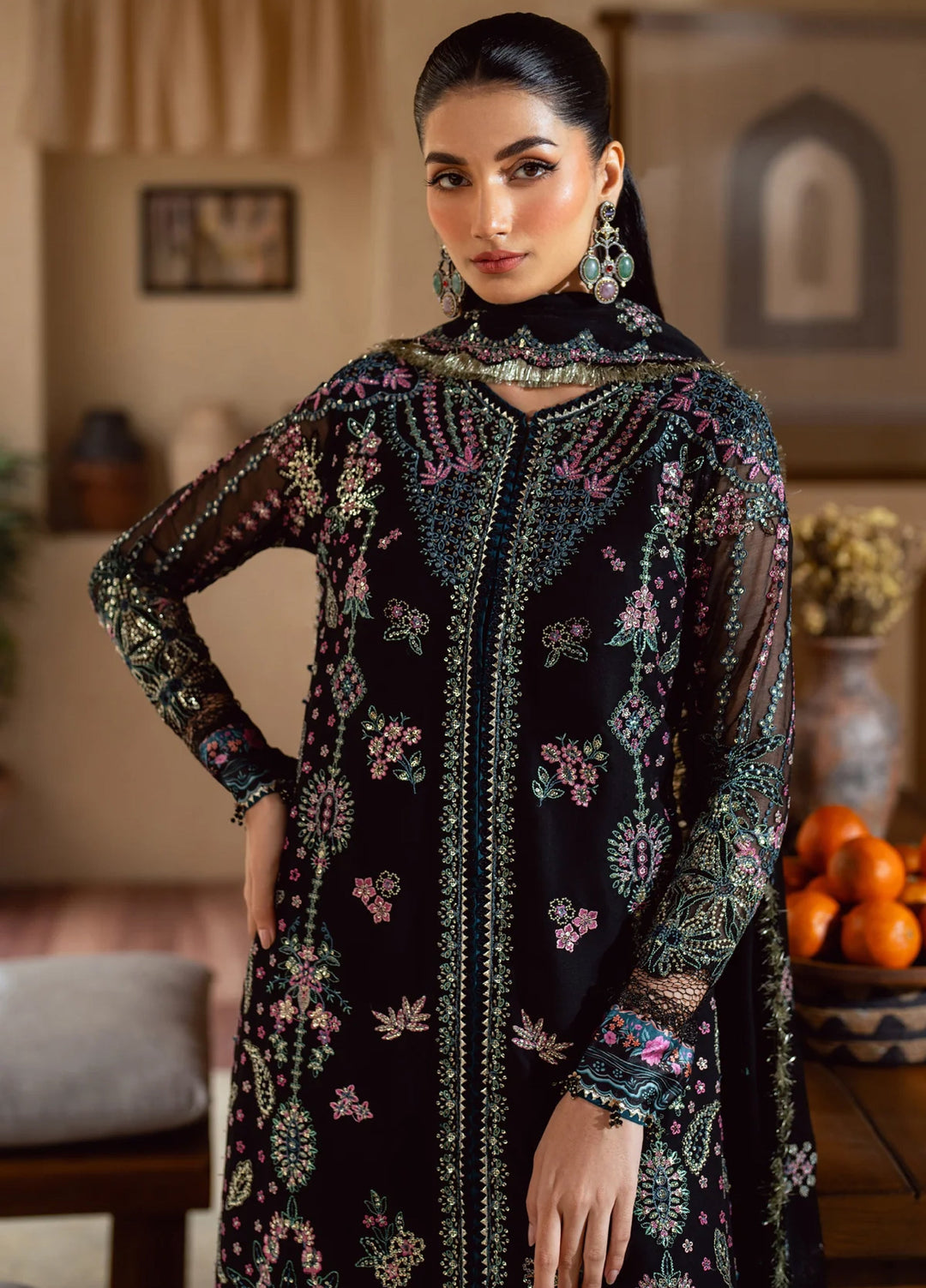 Xenia Formal Unstitched Luxury Chiffon Suits 3 Piece XE25FL Antiha - Formals Collection