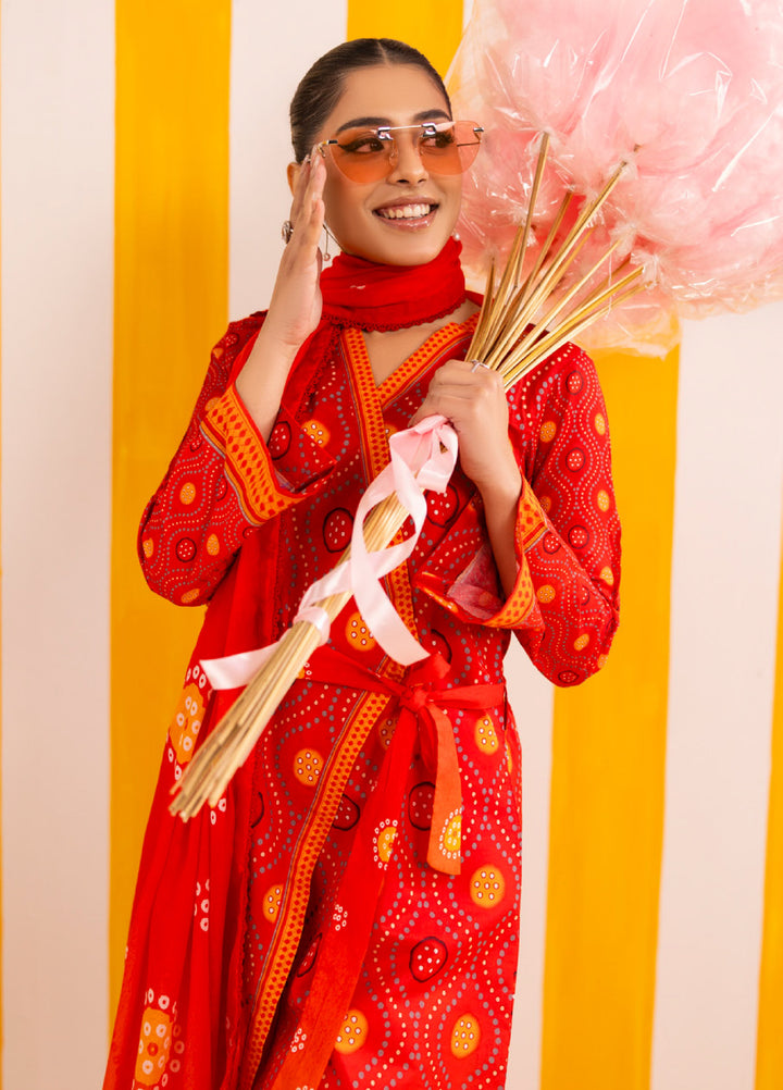 Coco Popup by Al Zohaib Unstitched Printed Lawn 3 Piece Suit AZ26UCP D-8 - Summer Collection