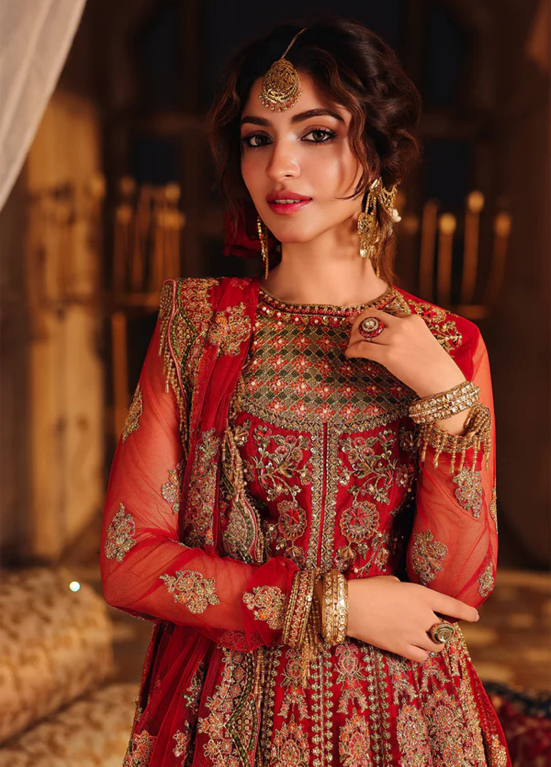 Silsila by Meeral Pret Embroidered Net 3 Piece Shehnoor - Festive Collection