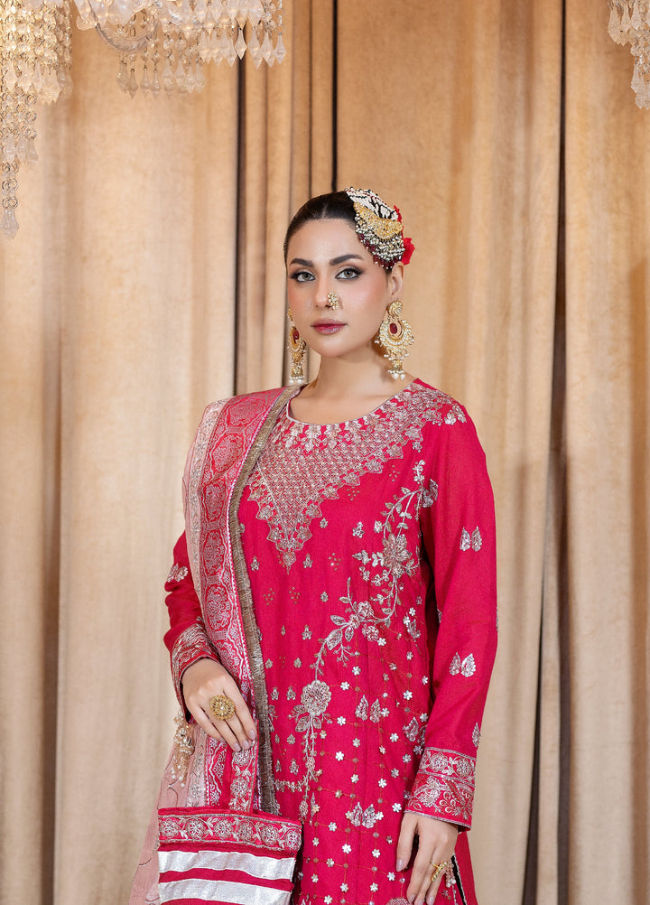 Maah-e-Noor Raum by Sarb Unstitched Embroidered Khaadi Net 3 Piece Suit RS26UMN MWF-05 - Wedding Collection