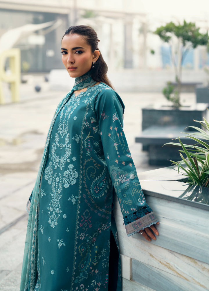 Zync by Florent Unstitched Embroidered Lawn 3 Piece Suit FL26ZU FZ-8A - Summer Collection