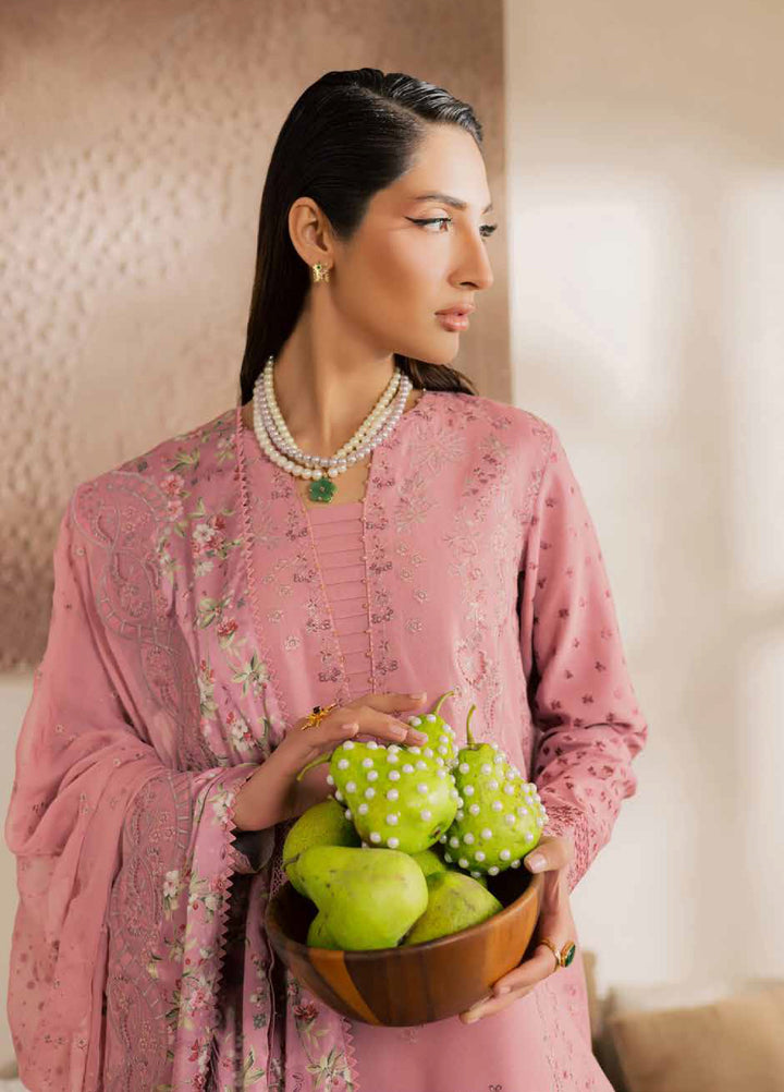 Nureh Exclusive Unstitched Lawn Karandi Embroidered 3 Piece Suit NU26UE NE-216 - Spring Collection