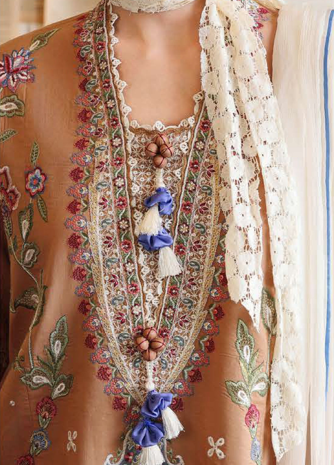 The Secret Garden by Mushq Unstitched Embroidered Lawn 3 Piece Suit MU26USG Wild Bloom HUNSS260408 - Festive Collection