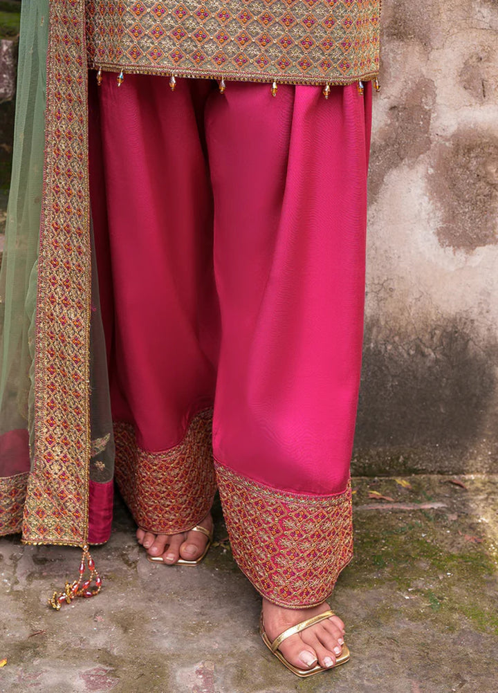 Zaria by Meeral Pret Embroidered Raw Silk 3 Piece Sierra - Festive Collection