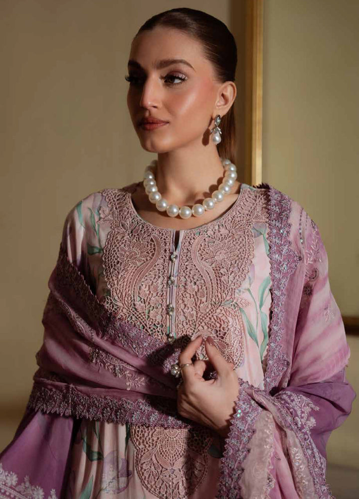 Maya by Nureh Unstitched Embroidered Swiss Lawn 3 Pcs Suit NU26UM NS-159 - Summer Collection