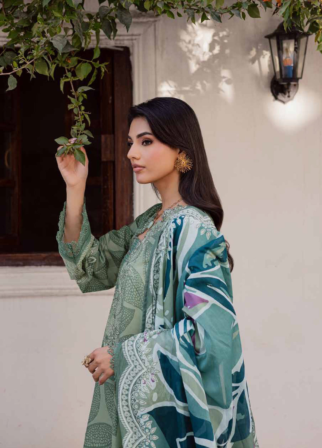 Rania by Nureh Unstitched Printed Lawn 3 Piece Suit NU26ULR NR-02 - Casual Collection