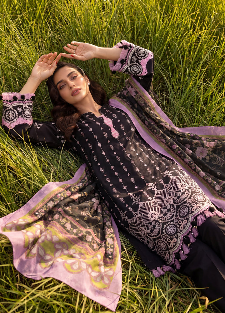Zellbury Unstitched Embroidered Cotton 3 Piece Suit ZB26UCC WUC26E34063 - Casual Collection
