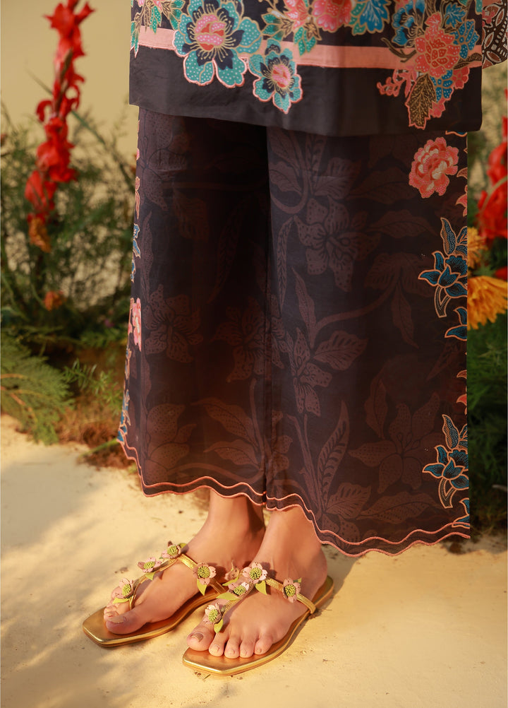 Sahar Unstitched Printed Cambric 2 Piece Suit SS1-26-30 Coffee Bloom - Summer Collection