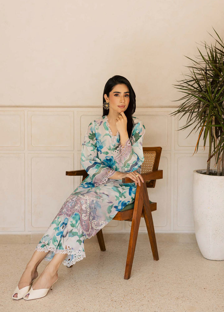 Ballerina by Nureh Unstitched Chikankari Embroidered Lawn 2 Piece Suit NU26UBCL NU2-210 - Summer Collection