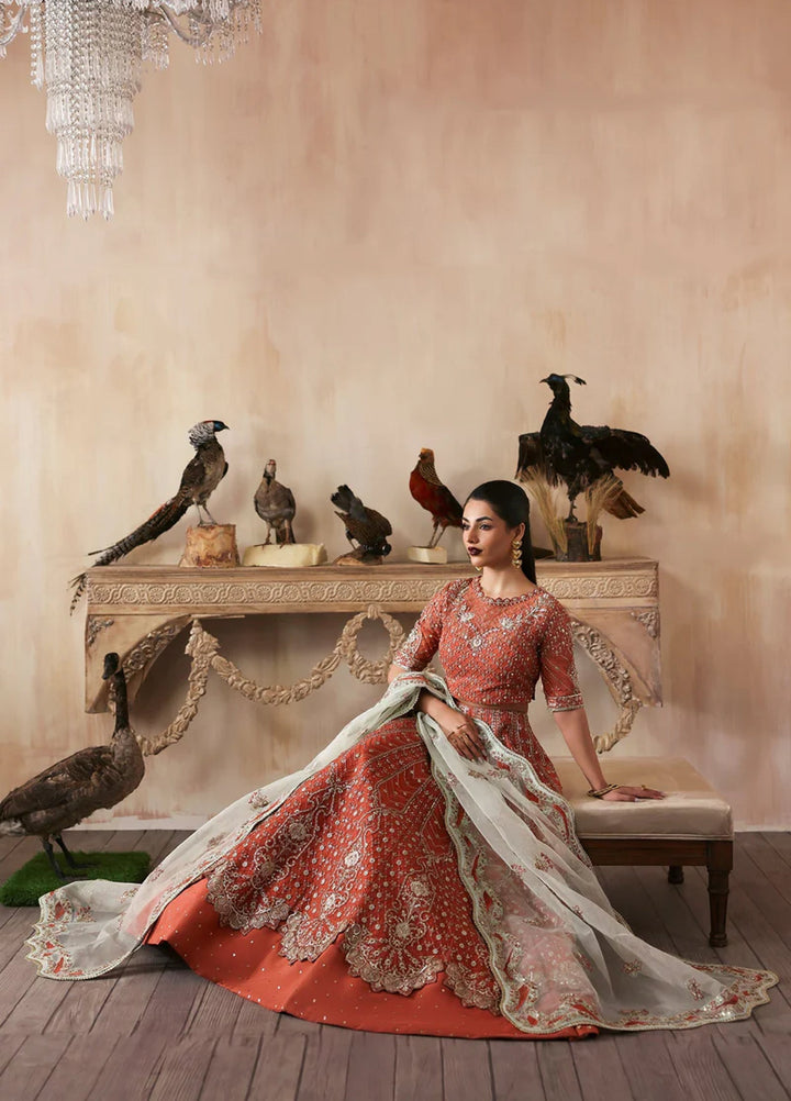 Zarposh Unstitched Embroidered Organza 3 Piece Suits ZP26UF Mahgul - Festive Collection