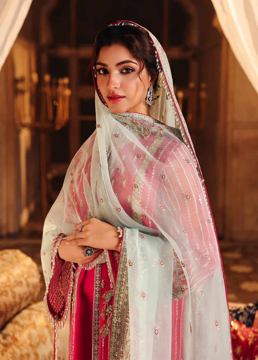 Silsila by Meeral Pret Embroidered Organza 3 Piece Shafaq - Festive Collection