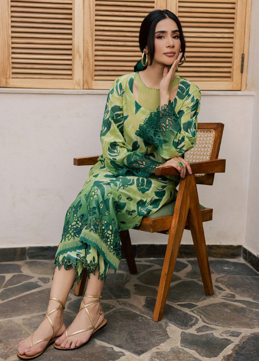 Ballerina by Nureh Unstitched Chikankari Embroidered Lawn 2 Piece Suit NU26UBCL NU2-205 - Summer Collection