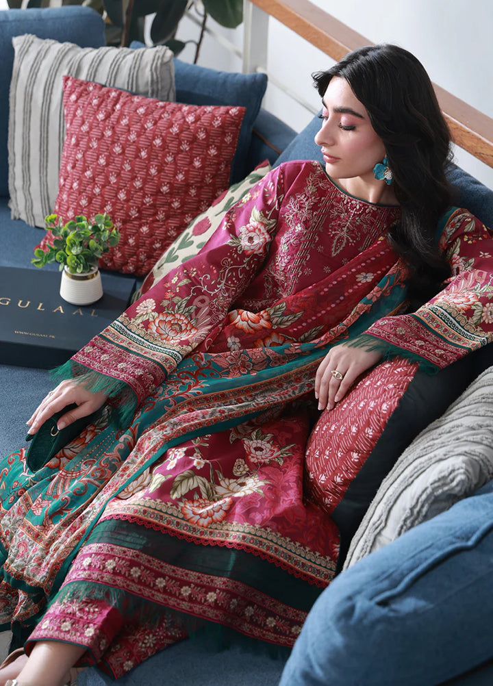 Delia by Gulaal Unstitched Embroidered Lawn 3 Piece Suit GL26UD D-8 Hilyn - Summer Collection