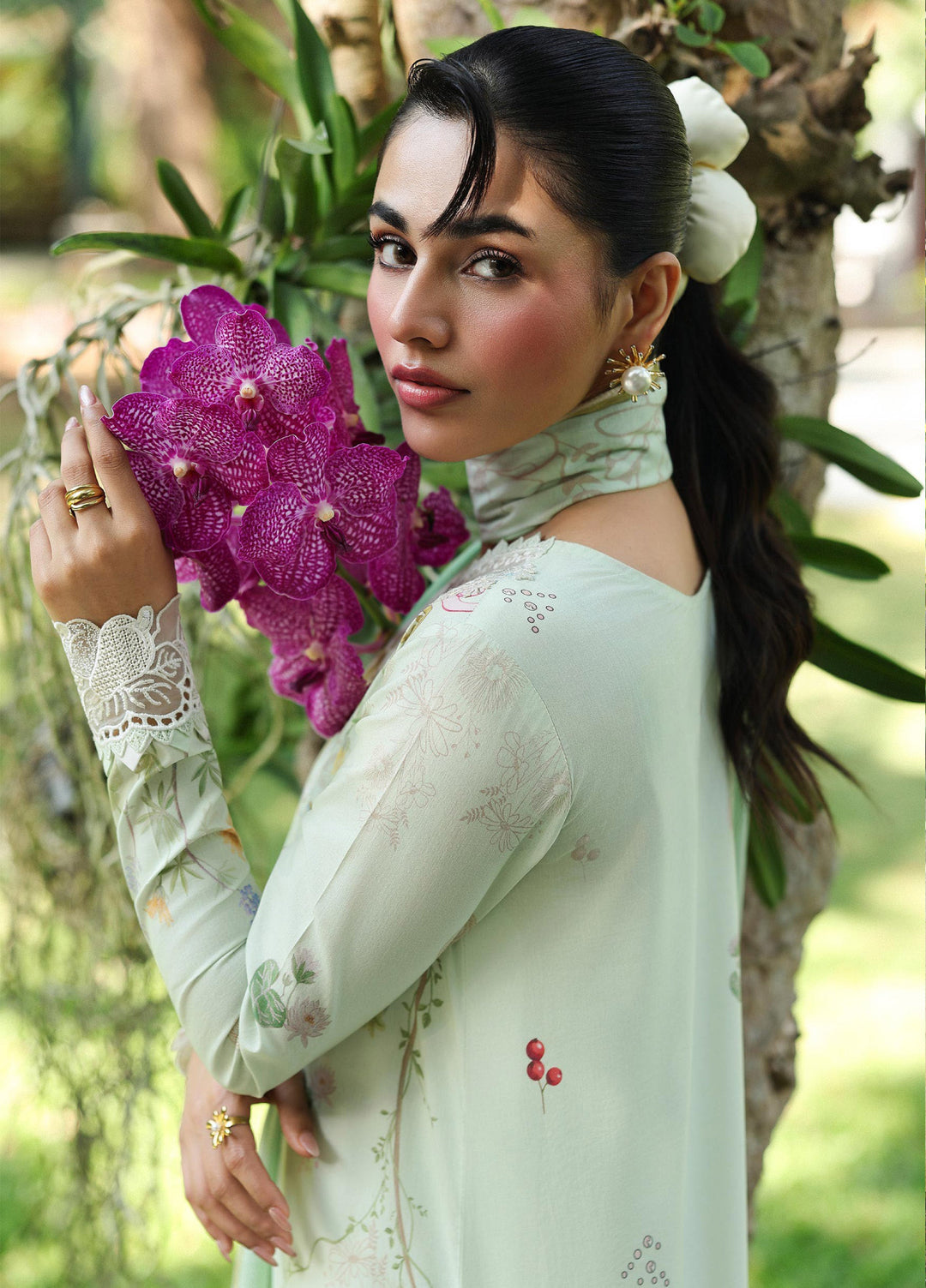 Q Prints by Qalamkar Unstitched Lawn Printed 3 Piece Suit QLK26QP Neve - Summer Collection