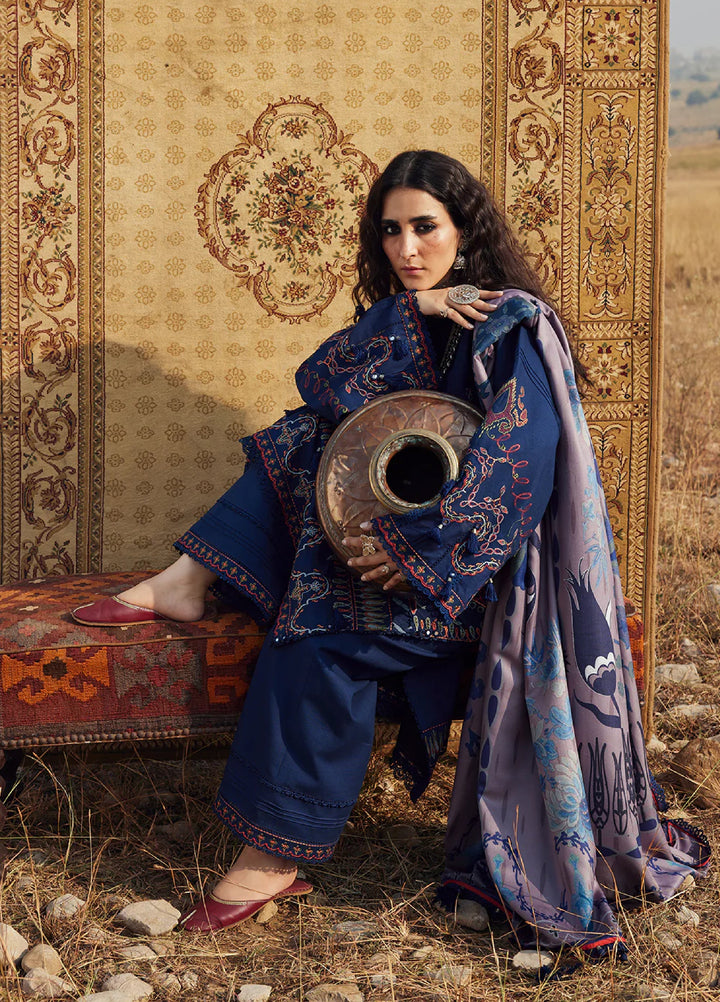 Saira Rizwan Unstitched Khaddar Embroidered Suits 3 Piece SR25UW D-08 Mahrukh - Winter Collection