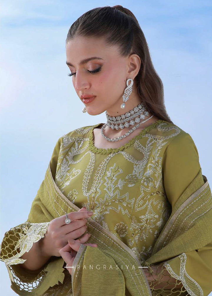 Rang Rasiya Premium Unstitched Embroidered Lawn 3 Piece Suit RR26UP D-11 Zariah - Festive Collection