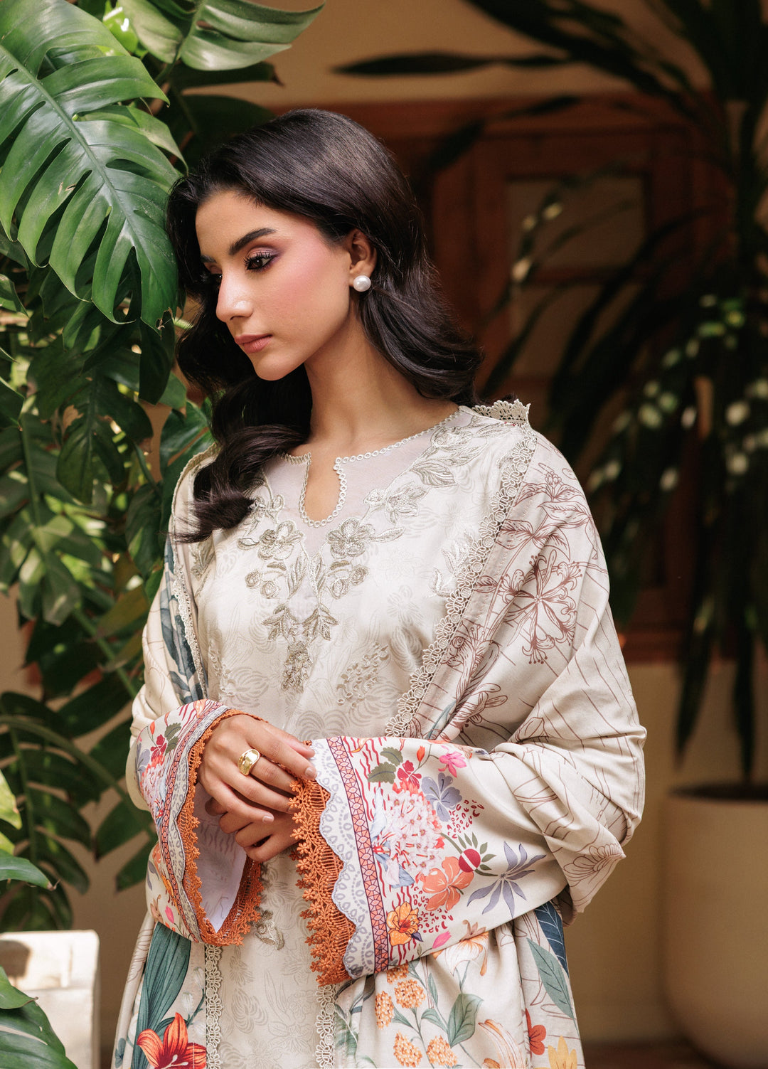 Zync by Florent Whispers Unstitched Embroidered Modal 3 Piece FL25WW FL-2A - Winter Collection