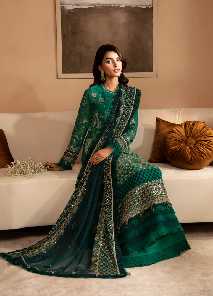 Xenia Formal Luxury Unstitched Embroidered Chiffon Suits 3 Piece XE25FL D-03 Mirai - Formals Collection