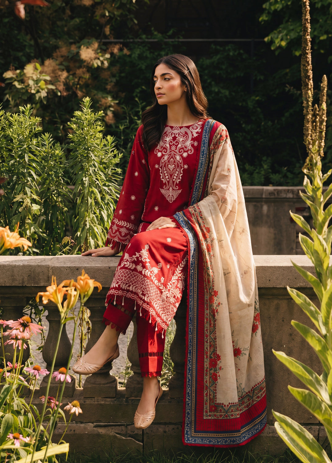 Zellbury Unstitched Embroidered Cotton 3 Piece Suit ZB26UCC WUC26E34062 - Casual Collection