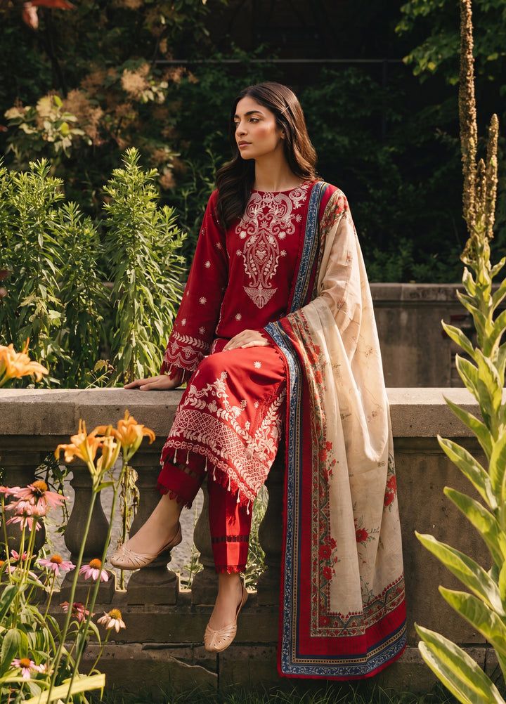 Zellbury Unstitched Embroidered Cotton 3 Piece Suit ZB26UCC WUC26E34062 - Casual Collection